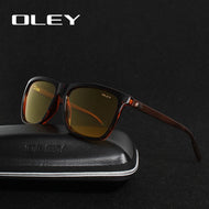 OLEY Men Polarized Night Driving Sunglasses