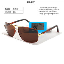 Load image into Gallery viewer, OLEY Brand Polarized Sunglasses Men New