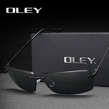 Load image into Gallery viewer, OLEY Brands Men's Rectangular Frameless Polarized Sunglasses