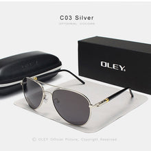 Load image into Gallery viewer, OLEY Brand Classic Pilot Polarized Sunglasses