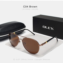Load image into Gallery viewer, OLEY Brand Classic Pilot Polarized Sunglasses
