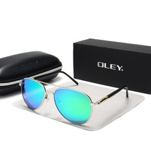 Load image into Gallery viewer, OLEY Brand Men's Sunglasses Polarized Classic Pilot