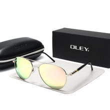 Load image into Gallery viewer, OLEY Brand Men's Sunglasses Polarized Classic Pilot