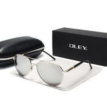 Load image into Gallery viewer, OLEY Brand Men's Sunglasses Polarized Classic Pilot