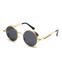 Load image into Gallery viewer, OLEY Brand Metal Round Steampunk Sunglasse