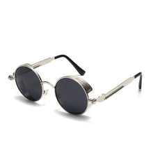 Load image into Gallery viewer, OLEY Brand Metal Round Steampunk Sunglasse