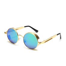 Load image into Gallery viewer, OLEY Brand Metal Round Steampunk Sunglasse