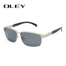 Load image into Gallery viewer, OLEY Fashion Square Men's Polarized Sunglasses Light Alloy