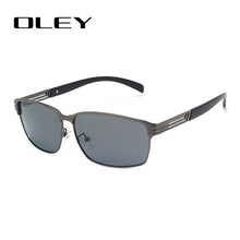 Load image into Gallery viewer, OLEY Fashion Square Men's Polarized Sunglasses Light Alloy