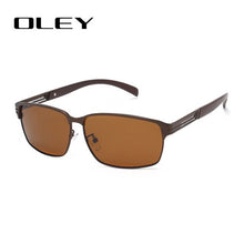 Load image into Gallery viewer, OLEY Fashion Square Men's Polarized Sunglasses Light Alloy