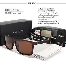 Load image into Gallery viewer, OLEY Polarized Men Sunglasses brand designer