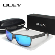 Load image into Gallery viewer, OLEY Men Polarized Sunglasses Aluminum Magnesium