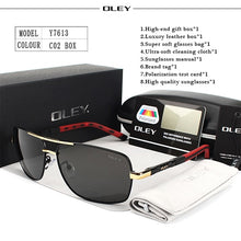 Load image into Gallery viewer, OLEY Brand Men Aluminum Sunglasses