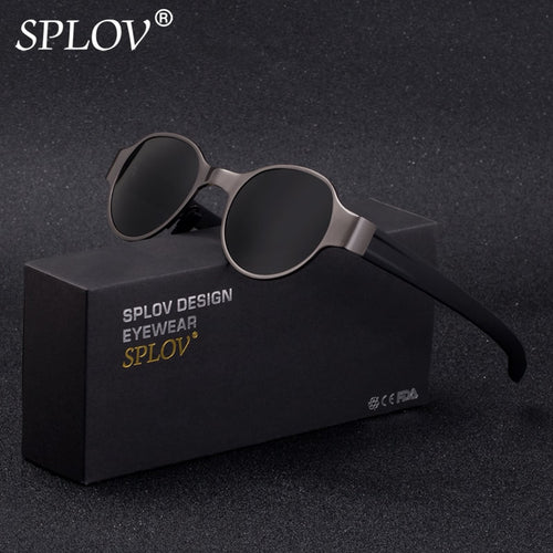 SPLOV New SteamPunk Style Round Sunglasses